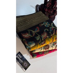 IG7860ite weight pure kanchi crape Tanjore print IG7860ite weight pure kanchi crape Tanjore print