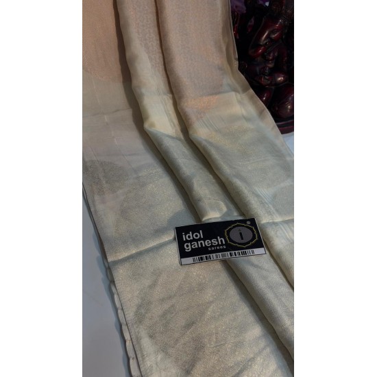 IG7871pure kosa mango border less sarees  