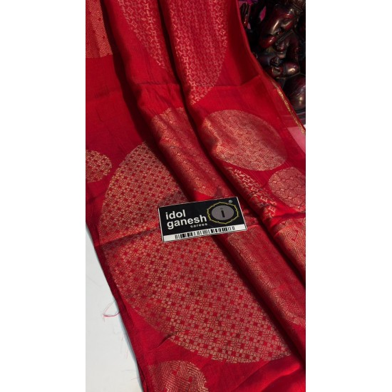 IG7871pure kosa mango border less sarees  