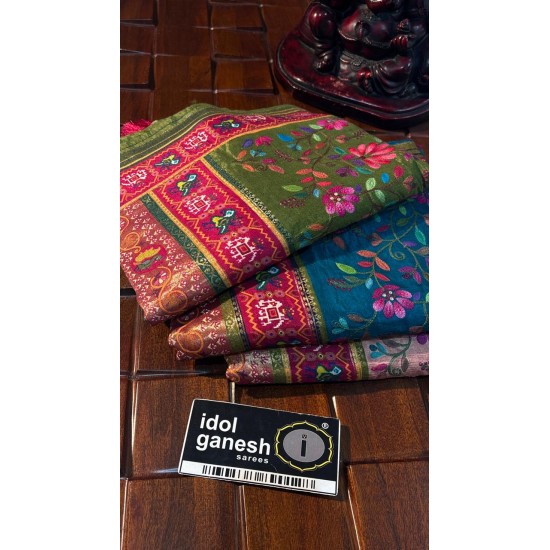 IG7883pure Kashmir Emporem patola weaving