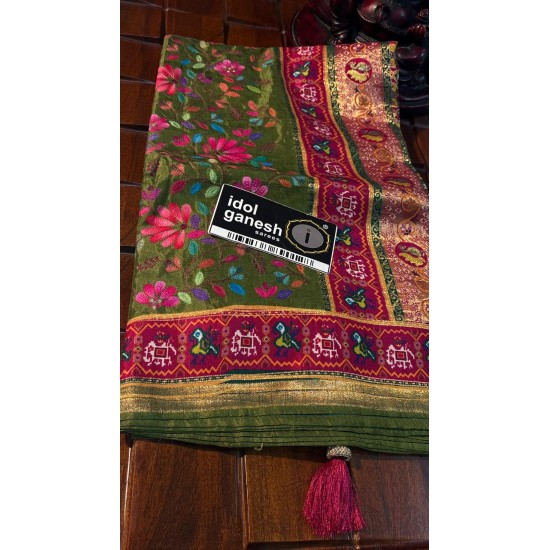 IG7883pure Kashmir Emporem patola weaving