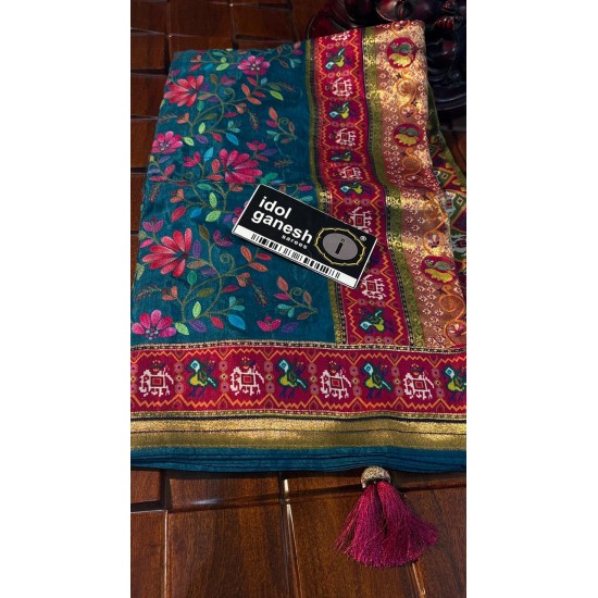 IG7883pure Kashmir Emporem patola weaving