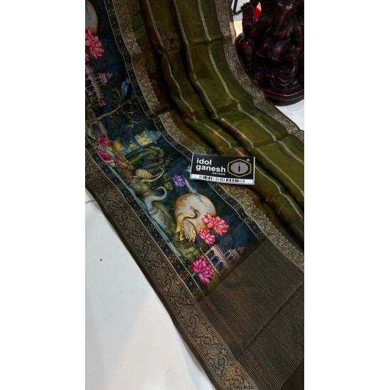 IG7889:lite weight pure natural crape sarees  