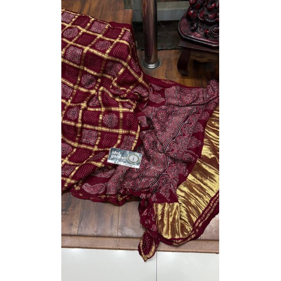 IG7893pure modal silk ghar chola weaving 