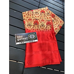 IG81 Light weight  chiffon satin pattu border