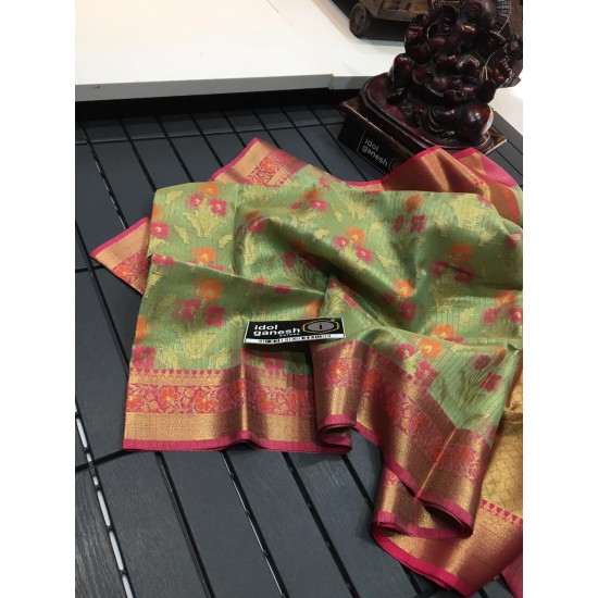 IG813 Lite weight Kanchi tissue Kota pattu