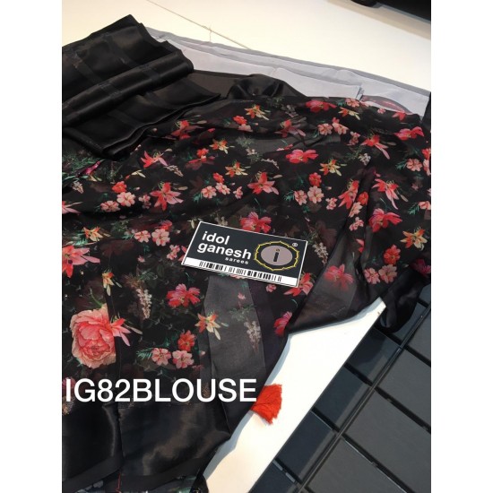 IG82 Light weight chiffon satin pattu border IG82 Light weight chiffon satin pattu border