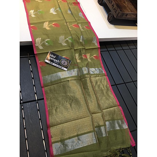 IG824 Lite weight soft chanderi pattu 