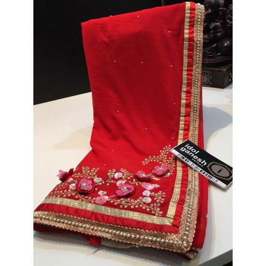 IG878 Beautiful Designers georgette saree