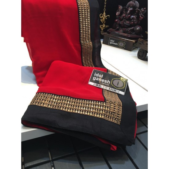 IG897 Lite weight Chiffon georgette saree