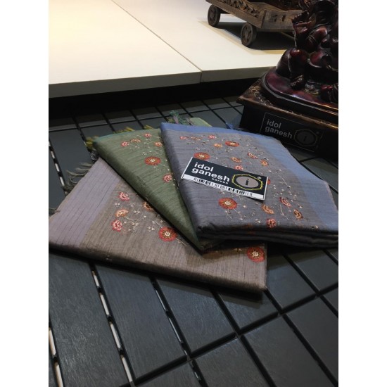 IG911 Lite weight khadi jute sarees