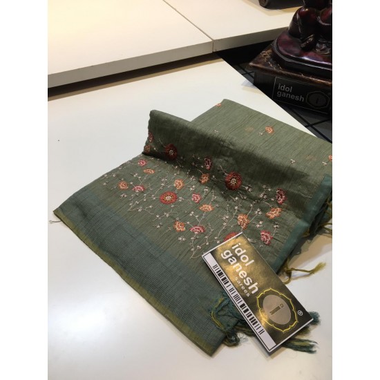 IG911 Lite weight khadi jute sarees