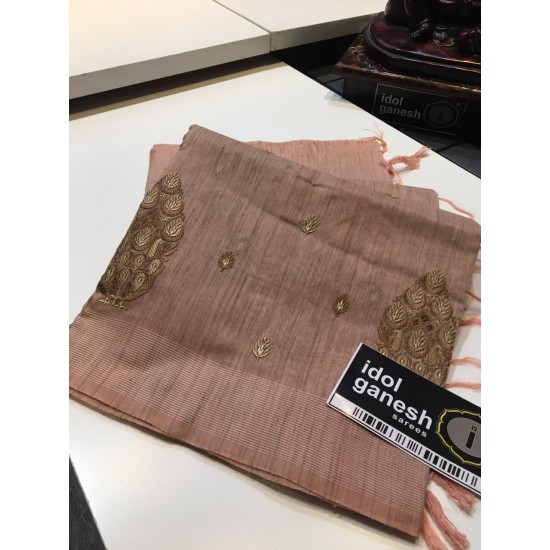 IG912 Lite weight khadi jute sarees