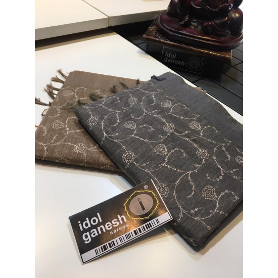 IG915 Lite weight khadi jute sarees