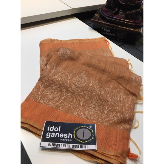 IG916 Lite weight khadi jute sarees