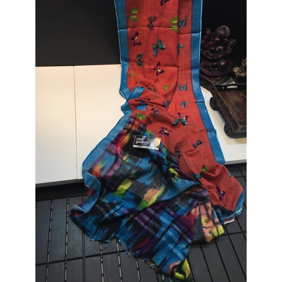 IG968 Lite weight Lenin sarees