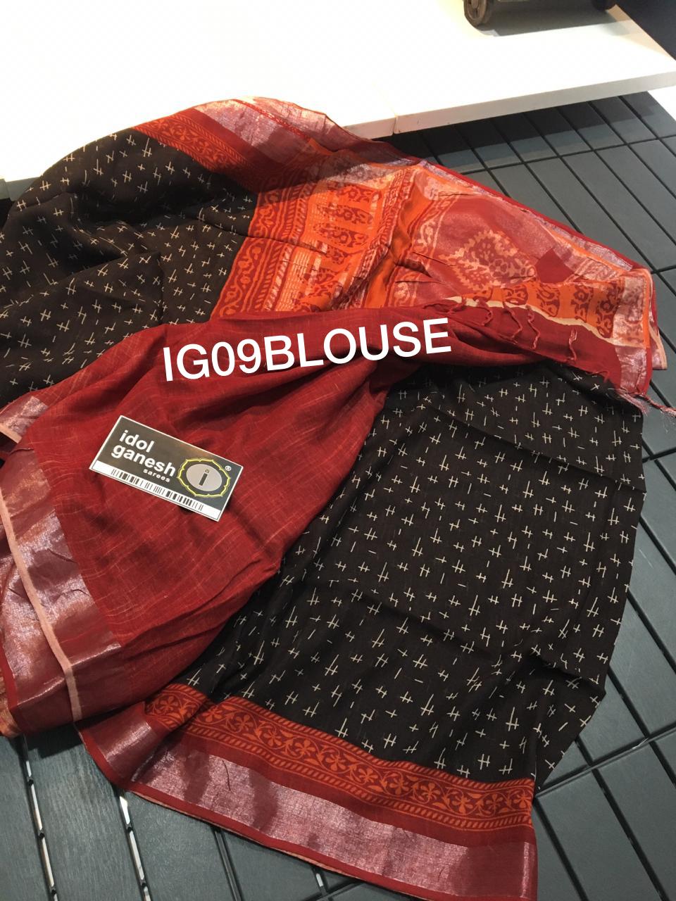 IG09 Lite weight lenin sarees 