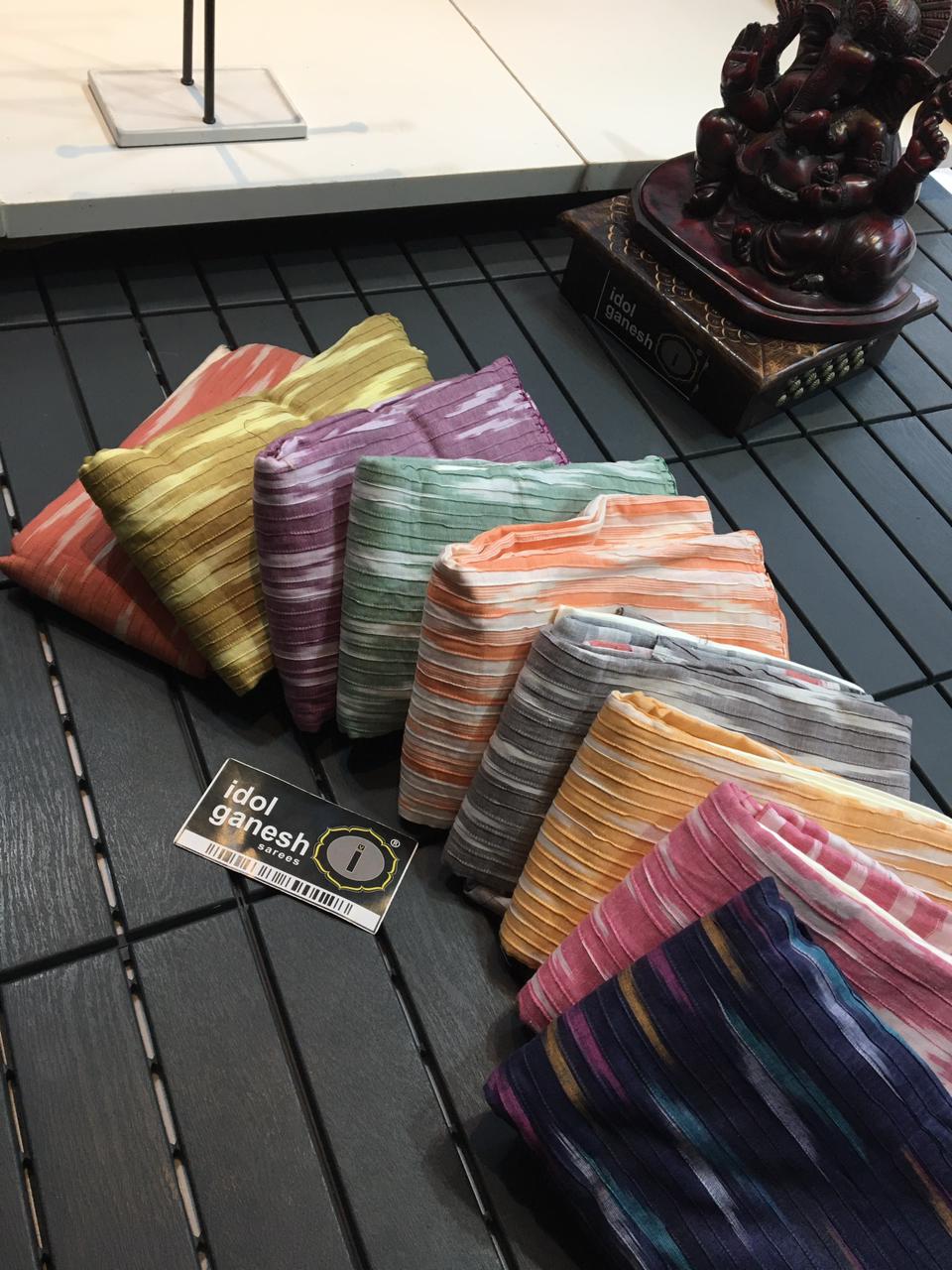 IG1053 Pure cotton ikkat weeving suits 3 piece suits 
