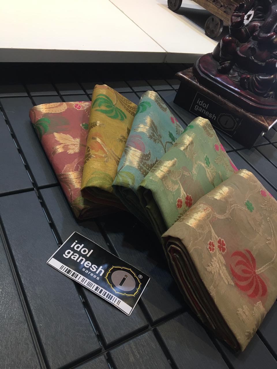 IG1067 Lite weight Kanchi kora sarees