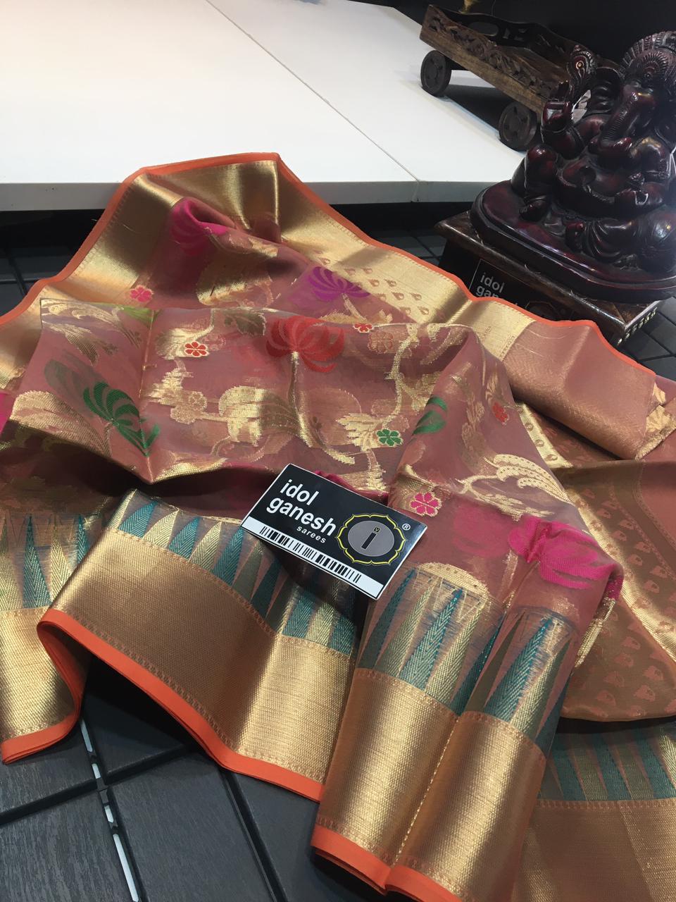 IG1067 Lite weight Kanchi kora sarees