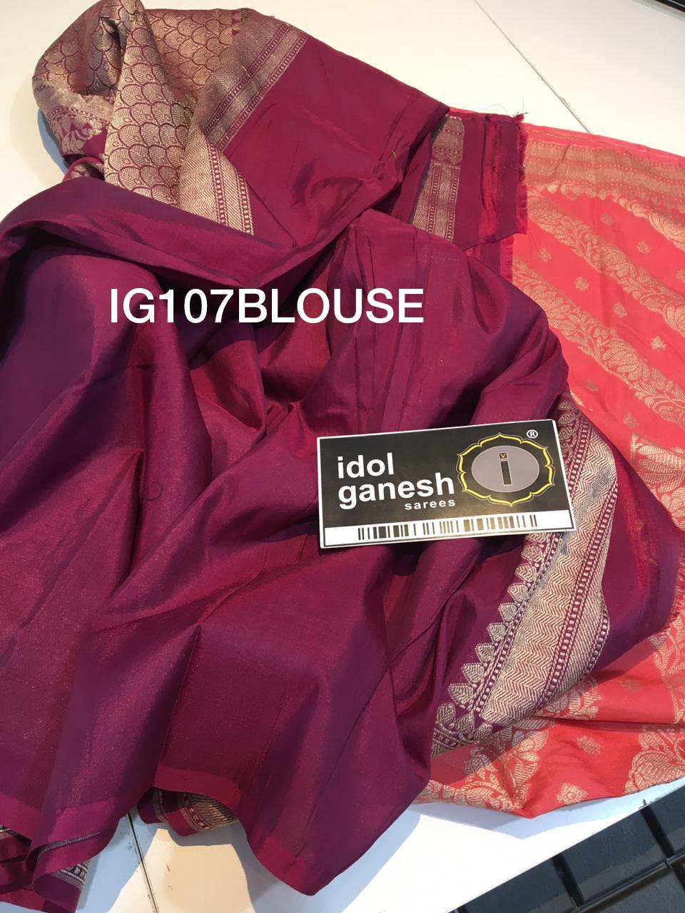 IG107 Semi kaddi weaving sarees 