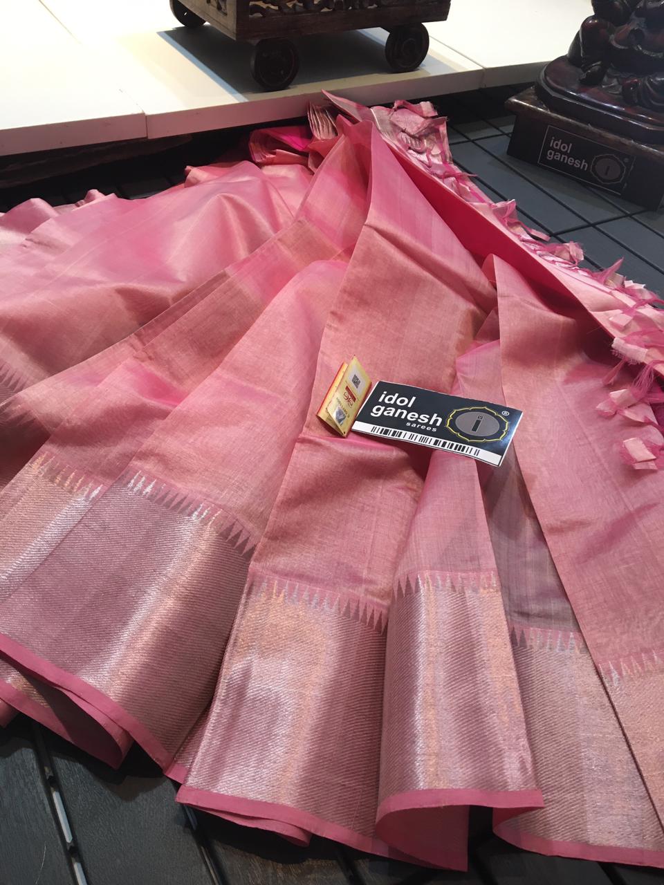 IG1070 Pure Handloom pattu hand-woven sarees