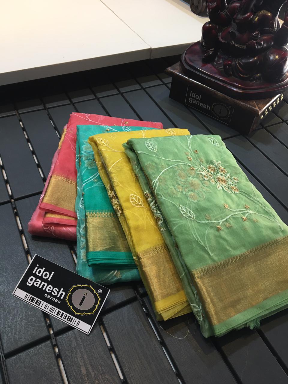 IG1106 Lite weight Kora sarees