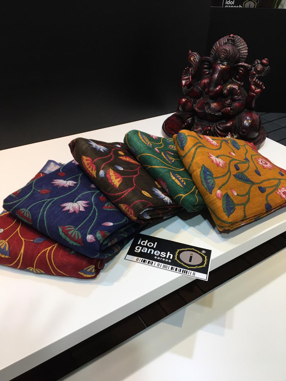 IG1130 Lite weight Lenin sarees