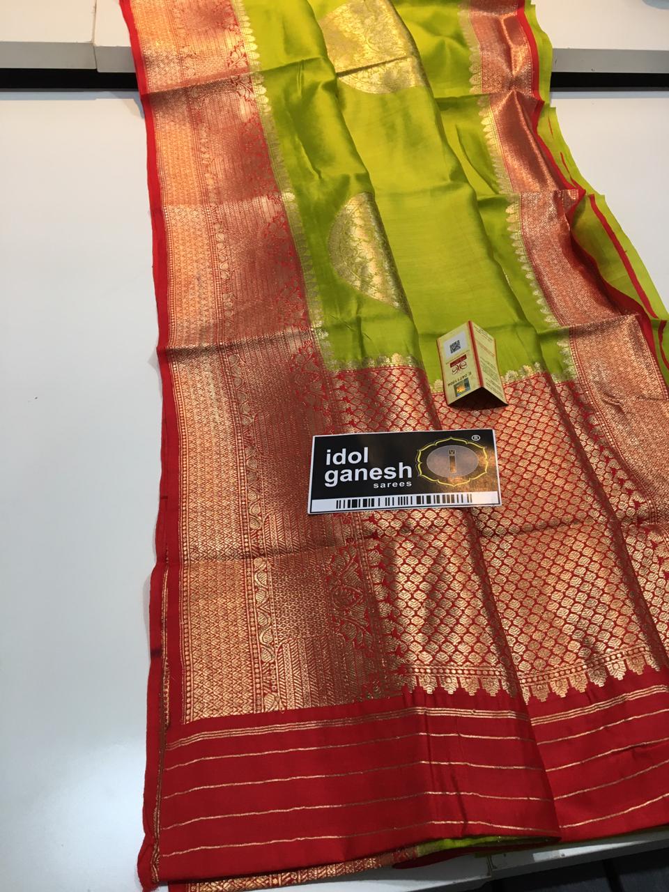 IG116 Pure hand loom silk pattu