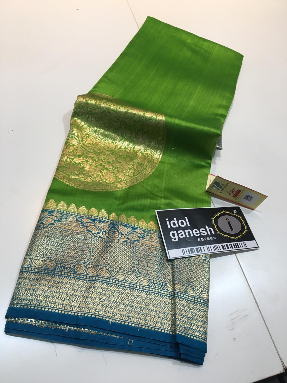 IG116 Pure hand loom silk pattu