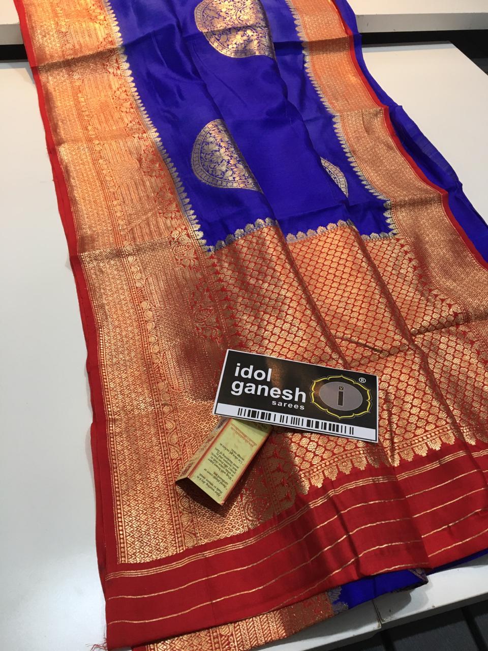 IG116 Pure hand loom silk pattu