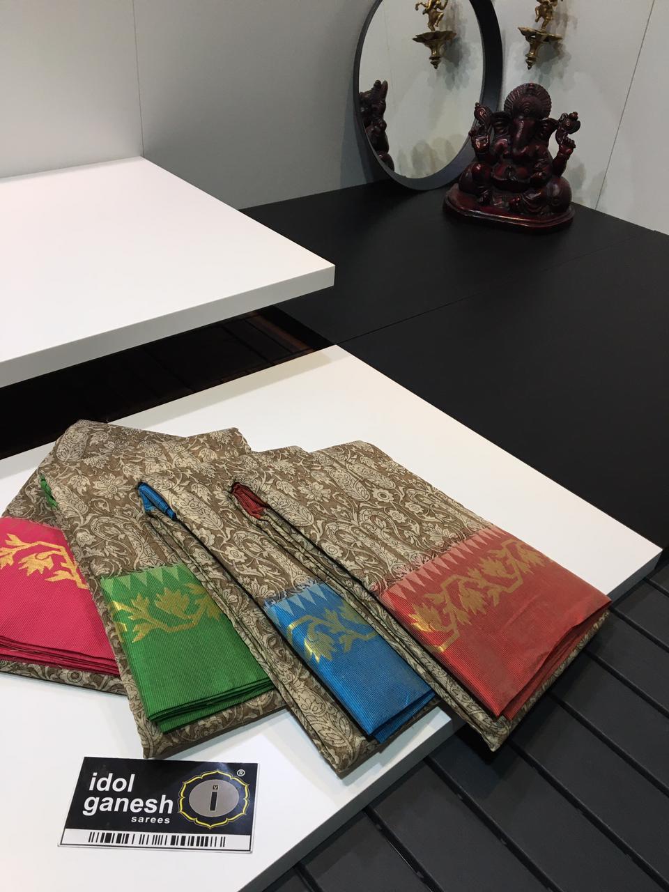 IG1210 Lite weight Kanchi Weaving border Kota sarees