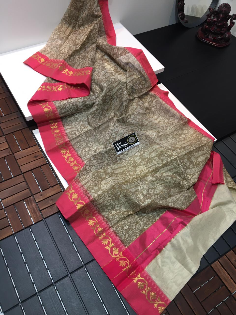 IG1210 Lite weight Kanchi Weaving border Kota sarees