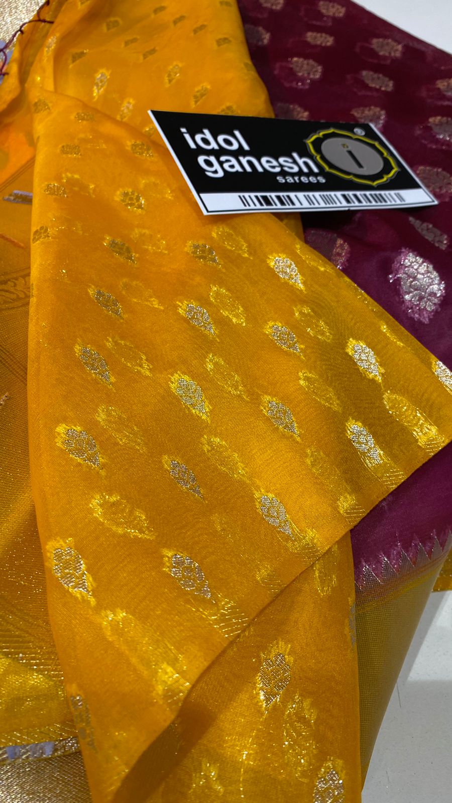 IG1366 Lite weight kora weaving sarees