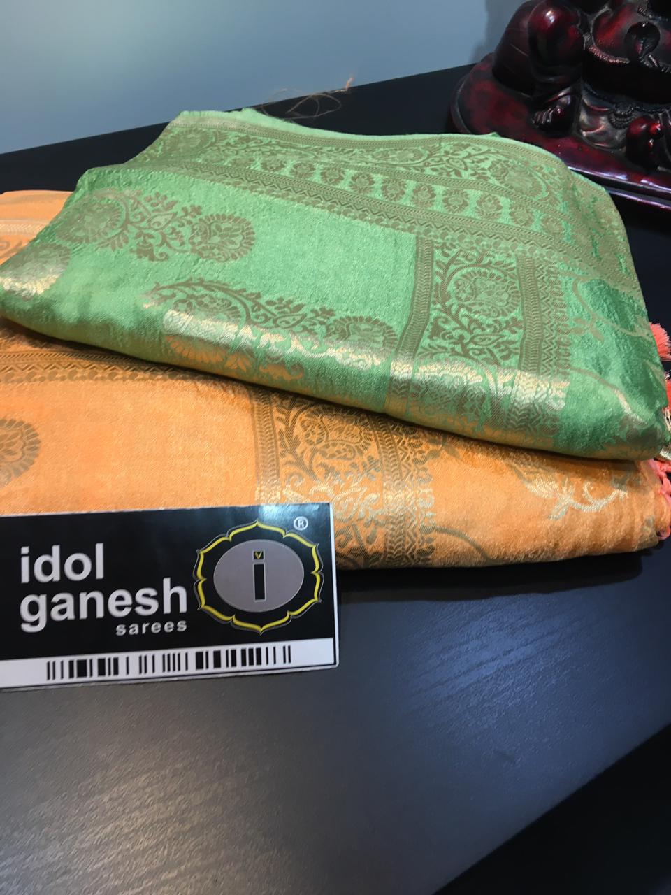IG1411 Pure handloom crape silk
