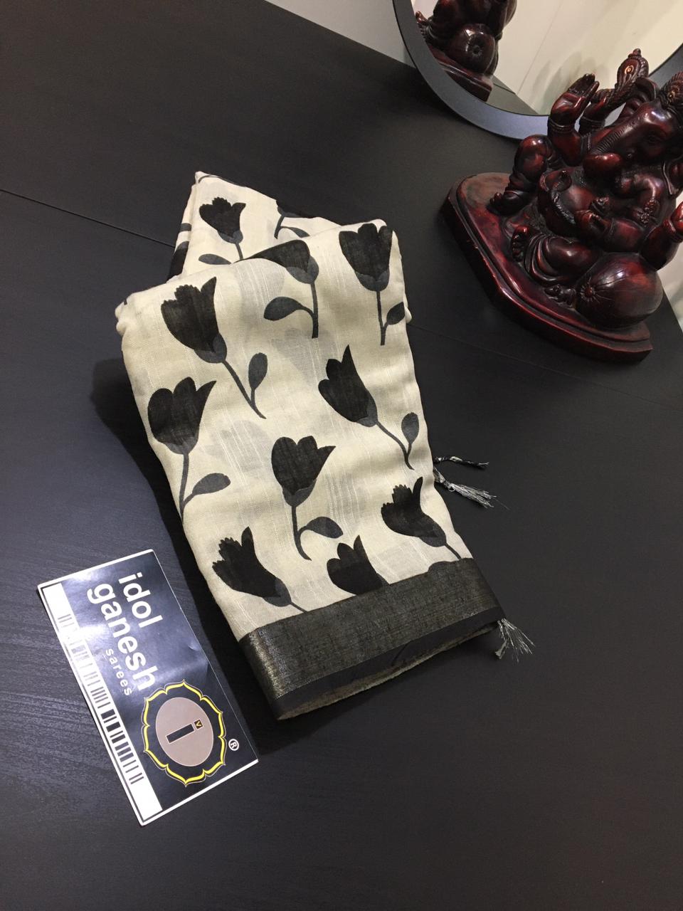 IG1564 Lite weight Lenin sarees