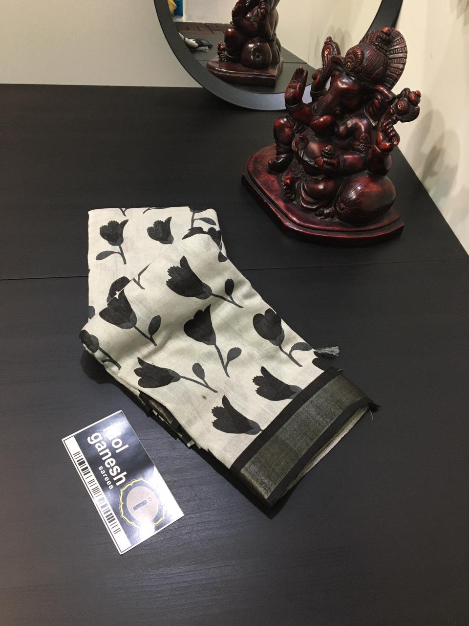IG1564 Lite weight Lenin sarees