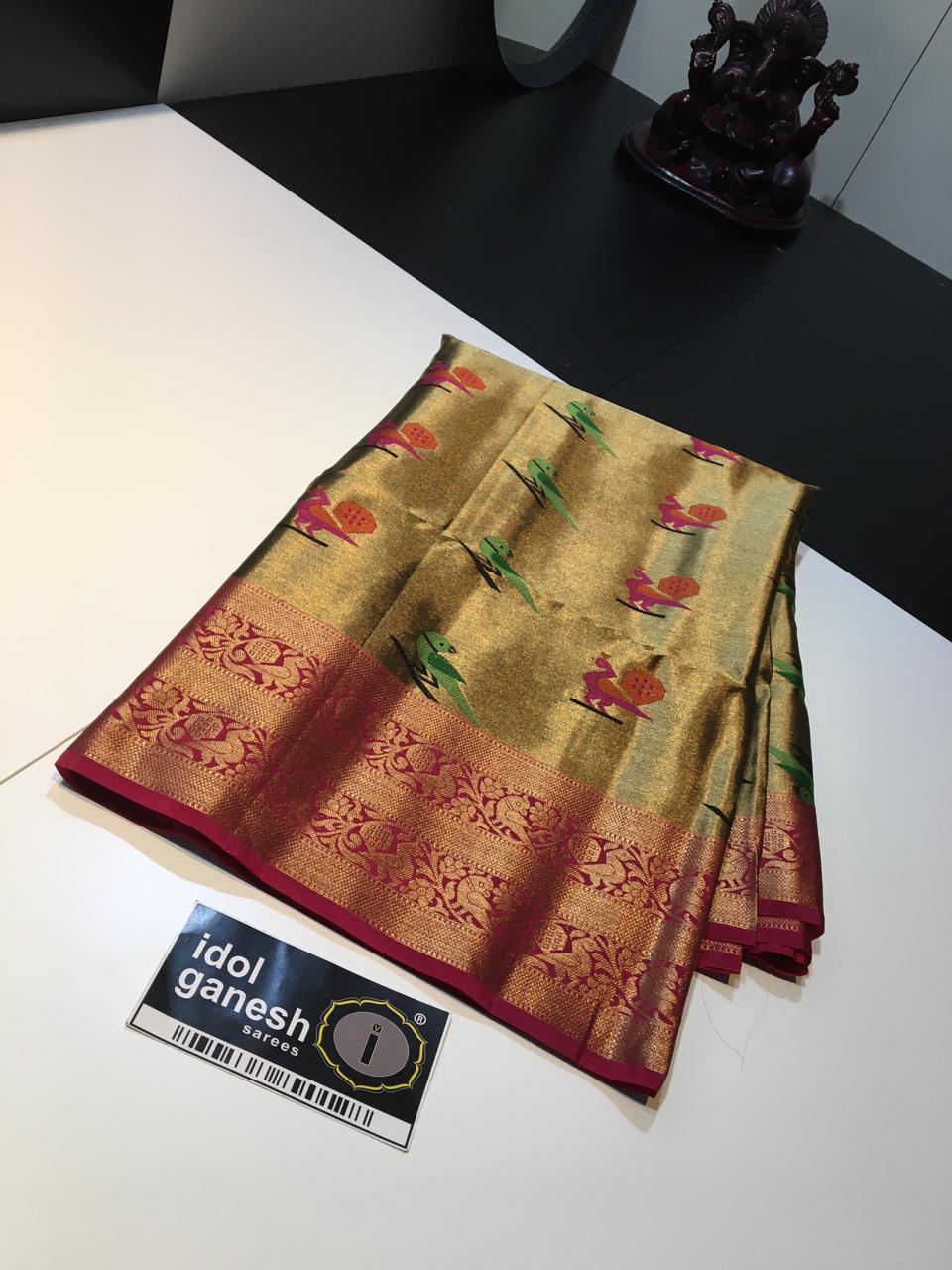 IG1781 Lite weight pure gold tissue pattu