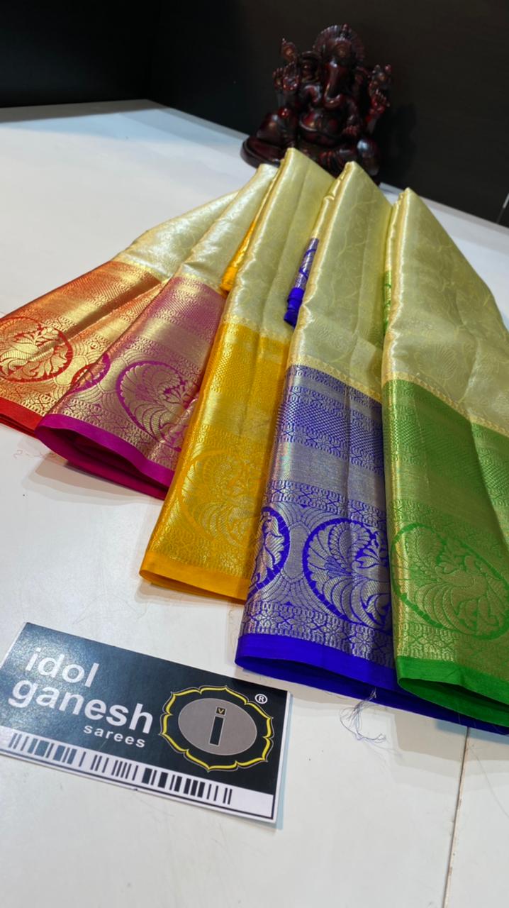 IG1942 Lite weight Beautiful kanjivaram soft fancy pattu