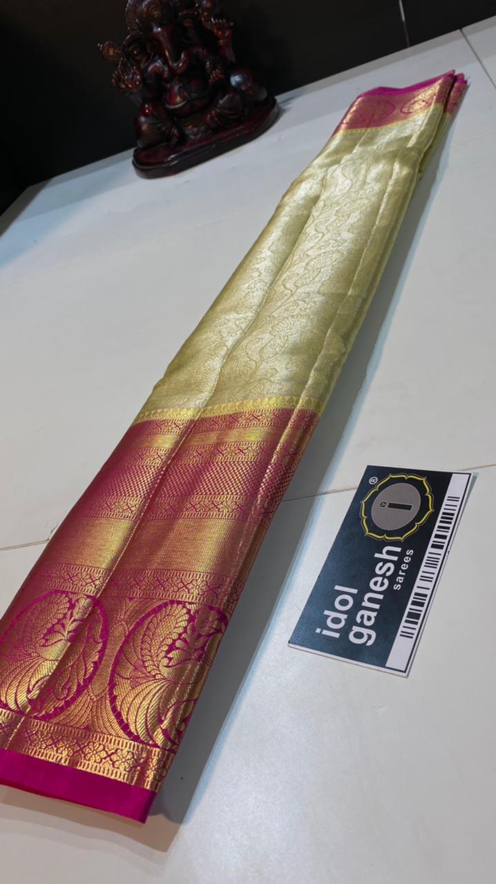 IG1942 Lite weight Beautiful kanjivaram soft fancy pattu