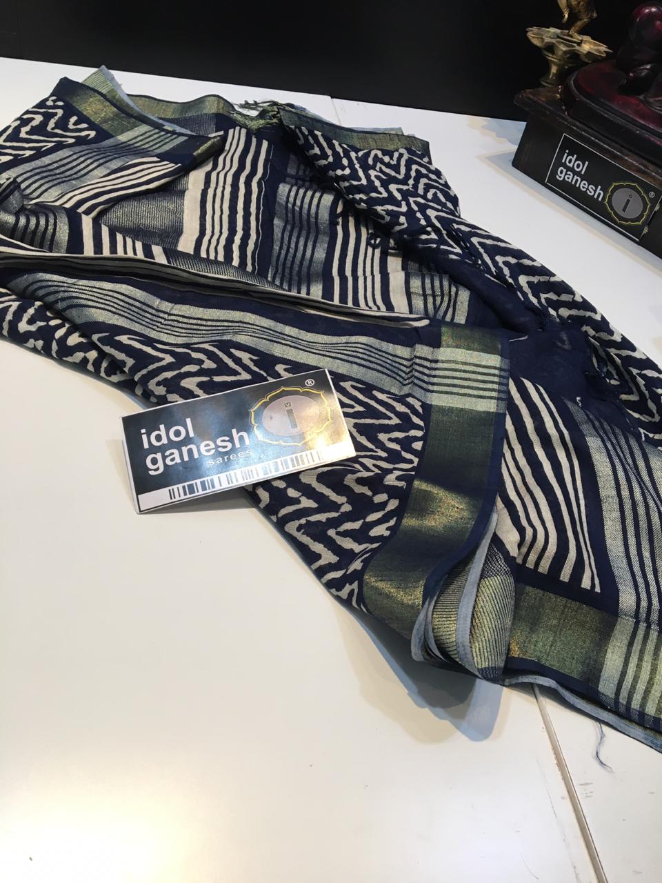 IG198 Lite weight lenin sarees