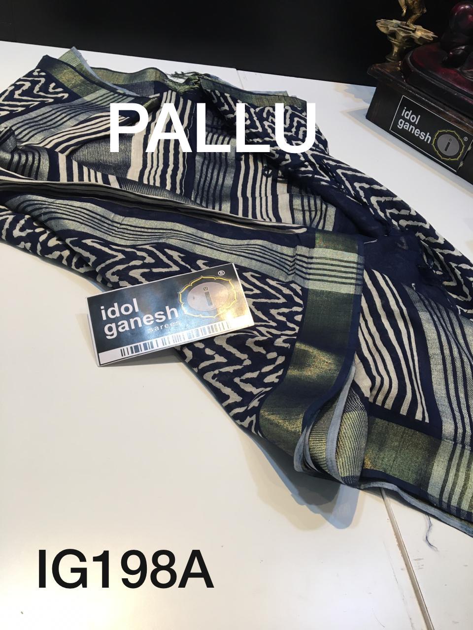IG198 Lite weight lenin sarees IG198 Lite weight lenin sarees