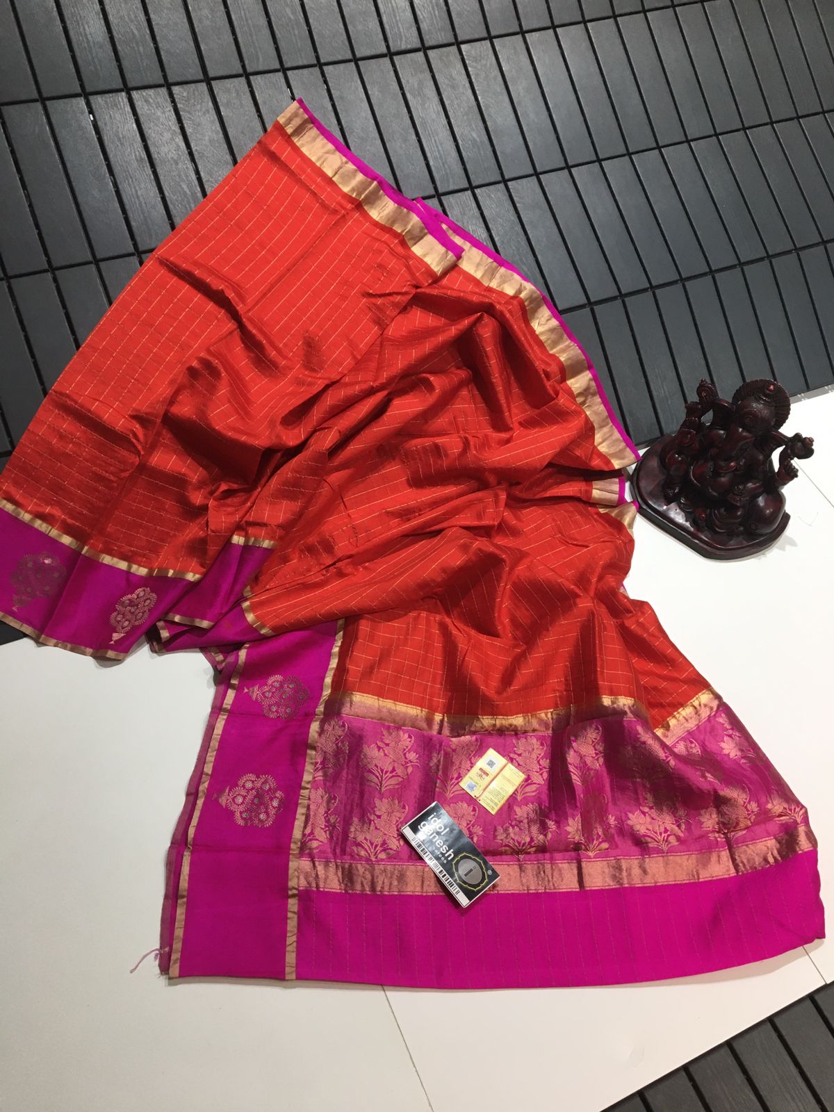 IG2403 Pure handloom munga soft tussar pattu