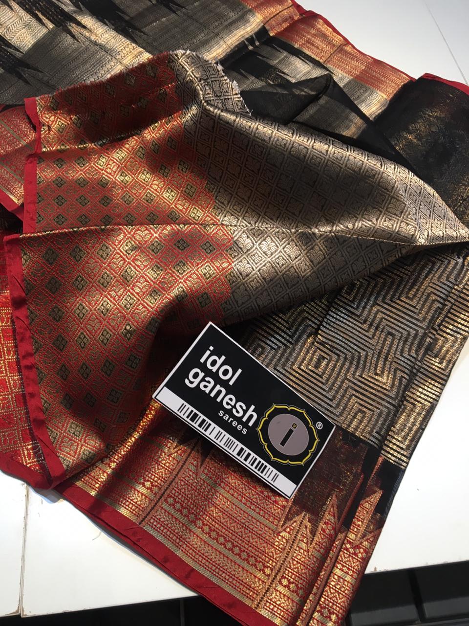 IG254 Fancy weaving sarees chanderi