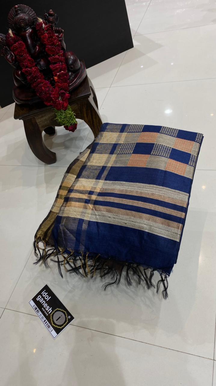 IG2559 Pure Handloom khadi dupion pattu 