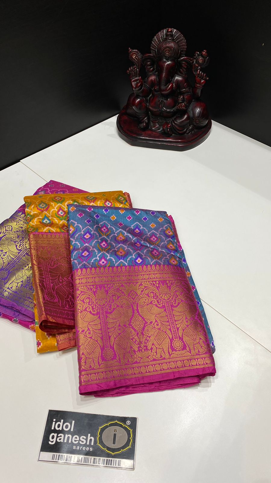 IG2609 Lite Weight ikkat Kanchi border