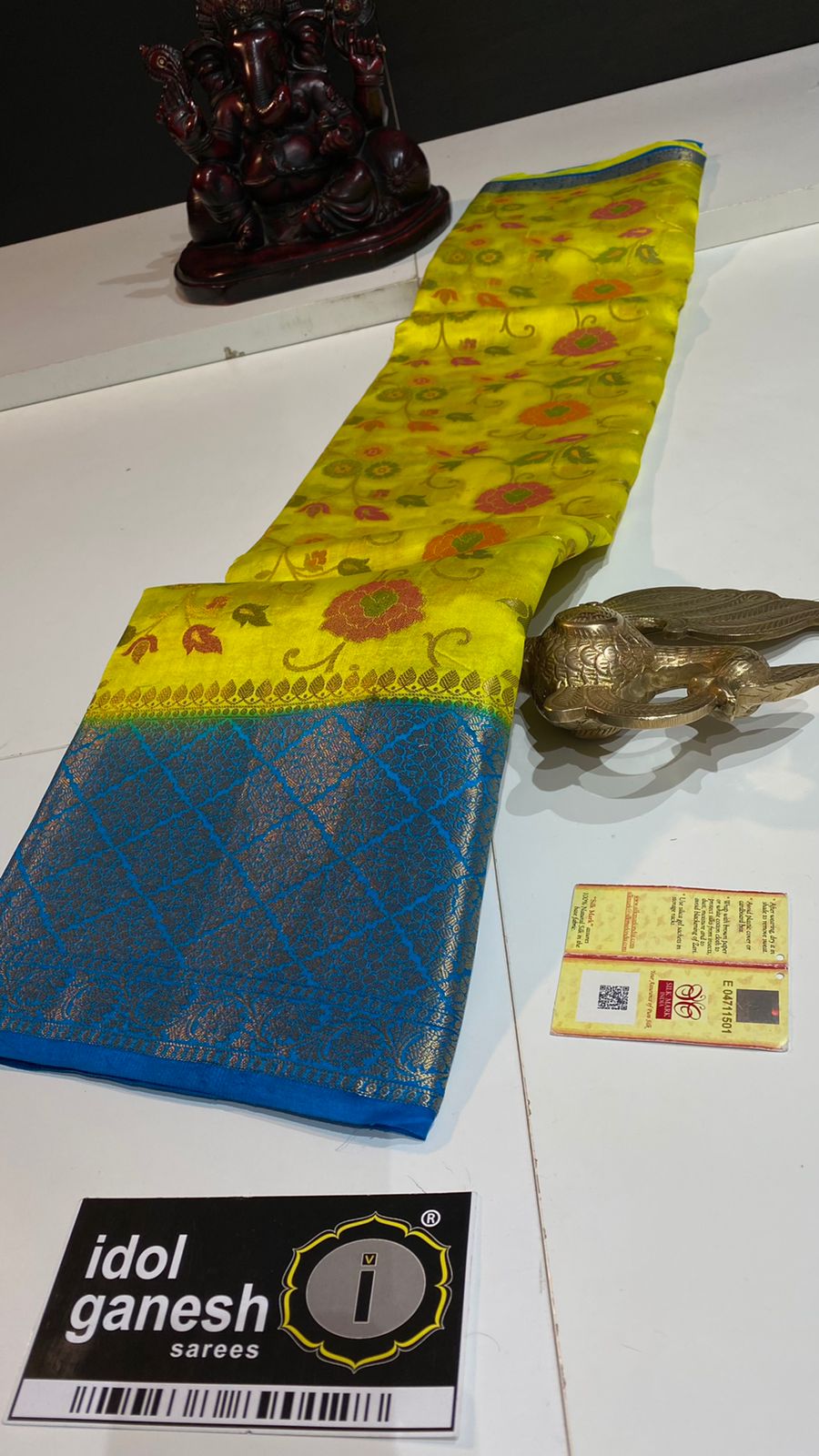 IG3183 Pure handloom soft dupion pattu