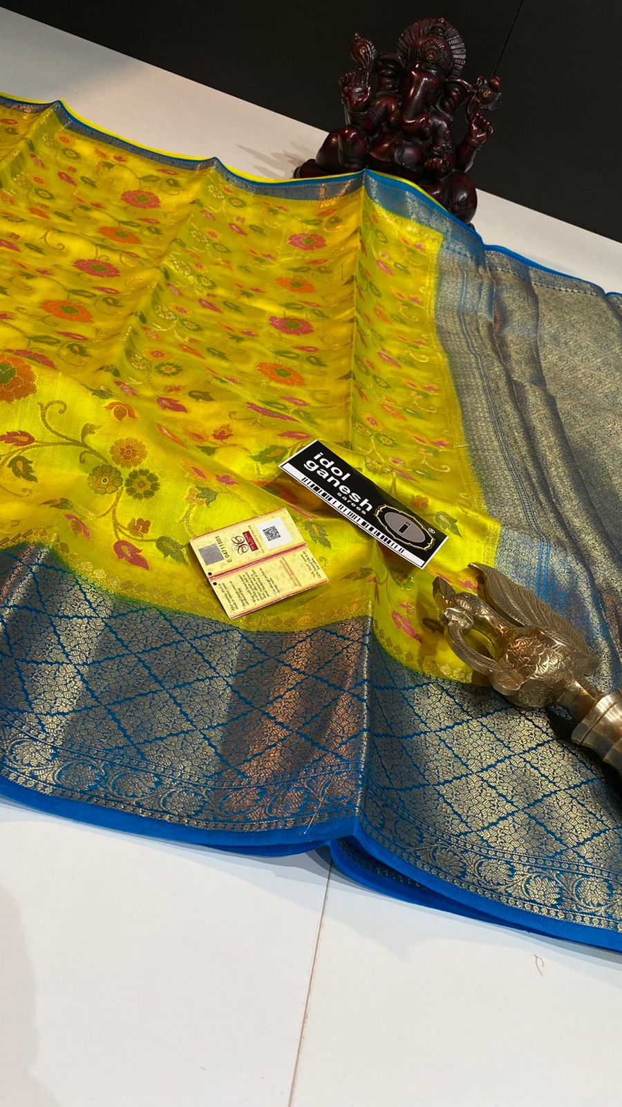 IG3183 Pure handloom soft dupion pattu