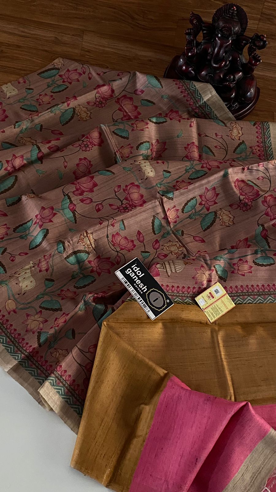 IG3188 Pure handloom desi tussar 