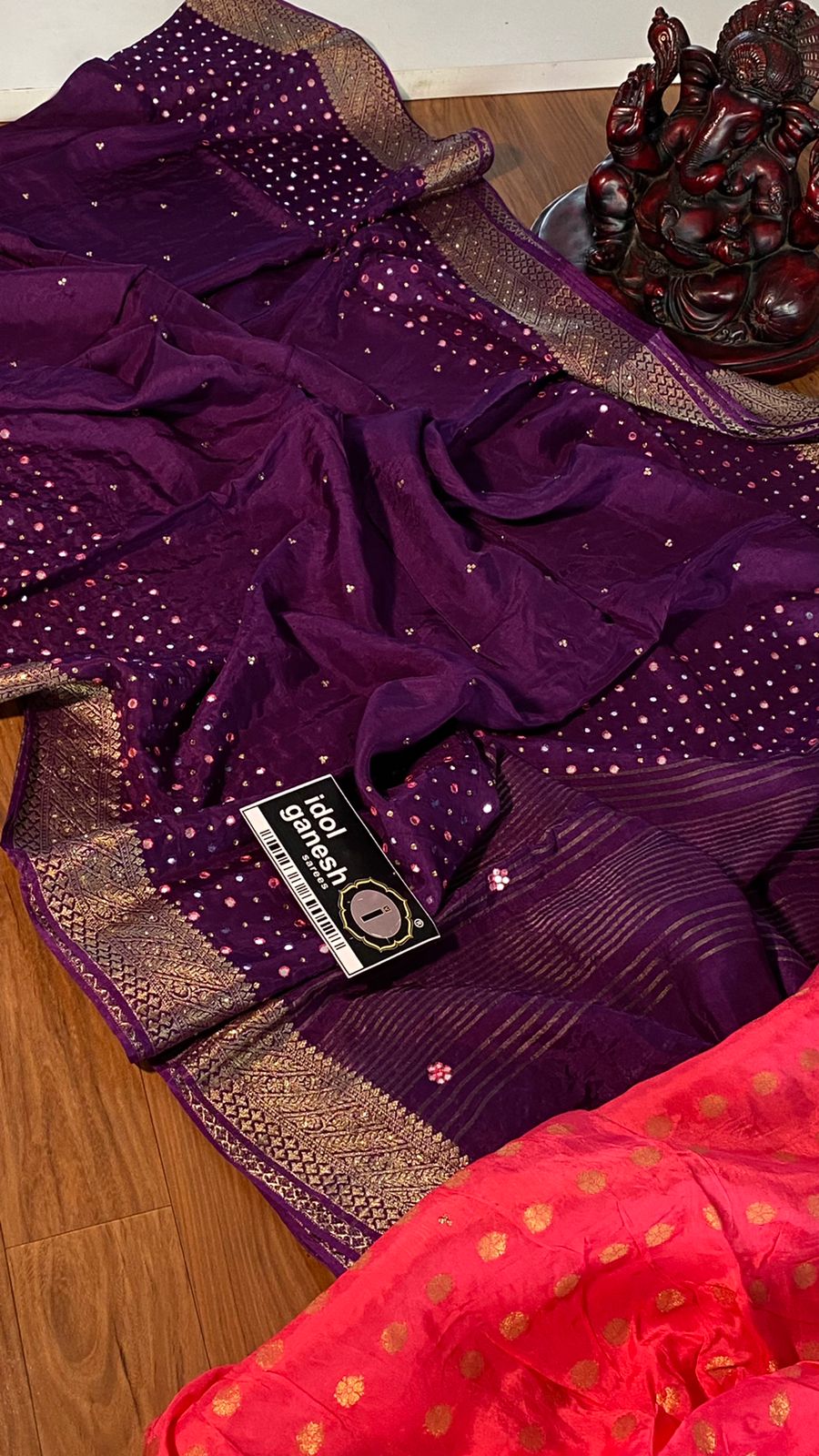 IG3196 Pure munga silk pattu